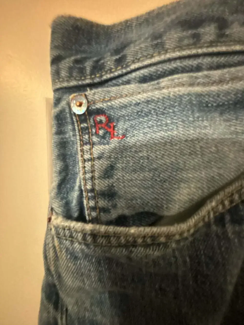 Polo Ralph Lauren Jeans Size 38 Blue Denim Vintage